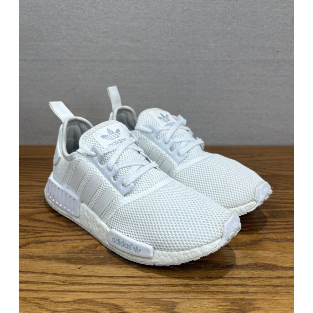 Adidas NMD R1 Triple White Monochrome Boost S79166 Men's Size 9.5 Running Shoes